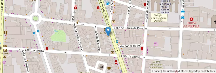 Mapa de ubicacion de VIPS en İspanya, Comunidad De Madrid, Comunidad De Madrid, Área Metropolitana De Madrid Y Corredor Del Henares, Madrid.