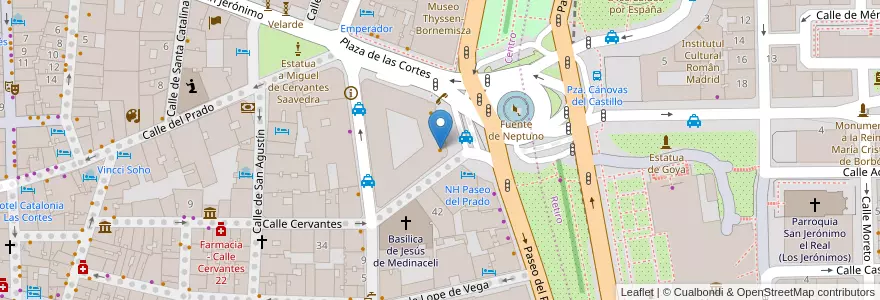 Mapa de ubicacion de Vips Neptuno en إسبانيا, منطقة مدريد, منطقة مدريد, Área Metropolitana De Madrid Y Corredor Del Henares, مدريد.