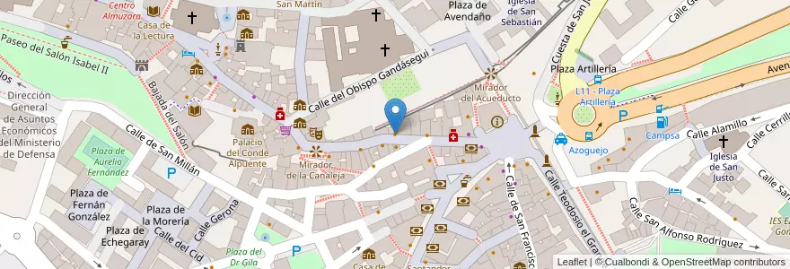 Mapa de ubicacion de VipSmart Calle Real en اسپانیا, Castilla Y León, سگوبیا, سگوبیا.