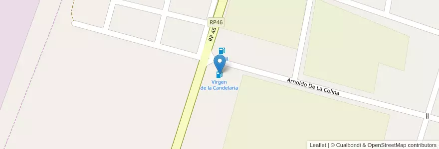 Mapa de ubicacion de Virgen de la Candelaria en الأرجنتين, Catamarca, Departamento Pomán, Municipio De Saujil, Saujil.