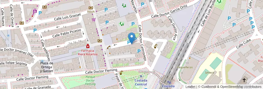 Mapa de ubicacion de Virgen De La Paloma II en Испания, Мадрид, Мадрид, Área Metropolitana De Madrid Y Corredor Del Henares, Coslada.