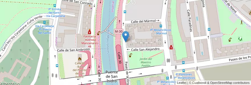 Mapa de ubicacion de VIRGEN DEL PUERTO, PASEO, DE LA,65 en Spanje, Comunidad De Madrid, Comunidad De Madrid, Área Metropolitana De Madrid Y Corredor Del Henares, Madrid.