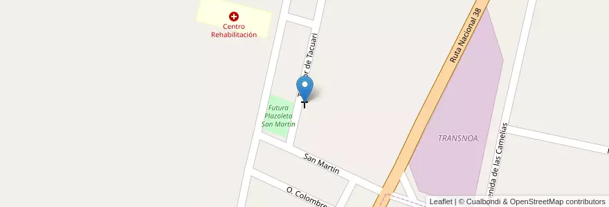 Mapa de ubicacion de Virgen del Valle en 阿根廷, Tucumán, Departamento Monteros, Municipio De Río Seco.