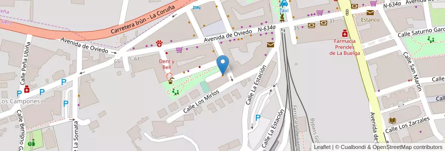 Mapa de ubicacion de Vistrea Kafento en Spanien, Asturien, Asturien, Siero.