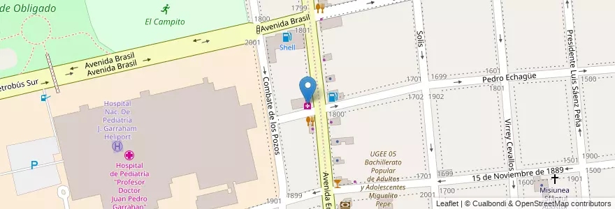 Mapa de ubicacion de Vita, Parque Patricios en Аргентина, Буэнос-Айрес, Comuna 4, Буэнос-Айрес.