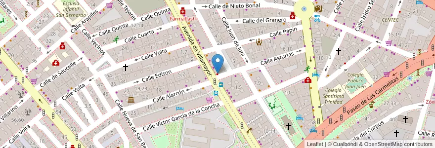 Mapa de ubicacion de Vital Dent en España, Castilla Y León, Salamanca, Campo De Salamanca, Salamanca.