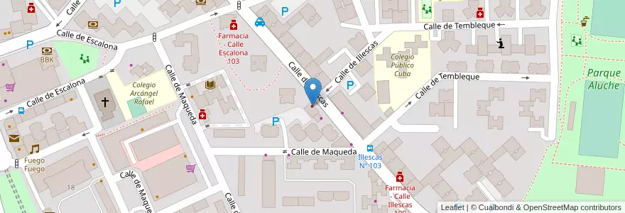 Mapa de ubicacion de Vitaldent en Spain, Community Of Madrid, Community Of Madrid, Área Metropolitana De Madrid Y Corredor Del Henares, Madrid.