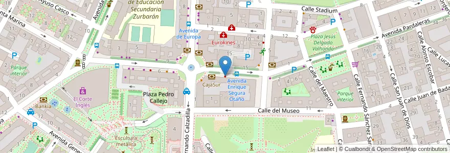 Mapa de ubicacion de Vitaldent en Espagne, Estrémadure, Badajoz, Tierra De Badajoz, Badajoz.