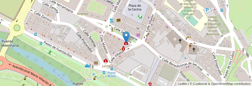 Mapa de ubicacion de Vitalfisio en Испания, Кастилия И Леон, Бургос, Alfoz De Burgos, Burgos.