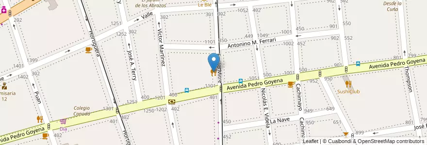 Mapa de ubicacion de Vittorio, Caballito en Аргентина, Буэнос-Айрес, Comuna 7, Буэнос-Айрес, Comuna 6.