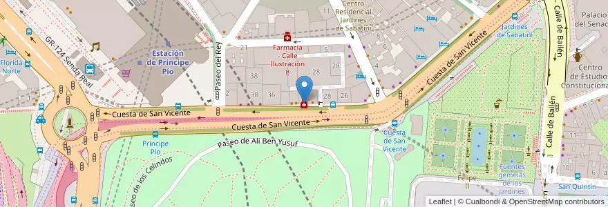 Mapa de ubicacion de VIVA Farmacia en Spagna, Comunidad De Madrid, Comunidad De Madrid, Área Metropolitana De Madrid Y Corredor Del Henares, Madrid.