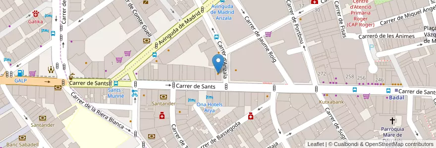 Mapa de ubicacion de Vivari en İspanya, Catalunya, Barcelona, Barcelonès, Barcelona.