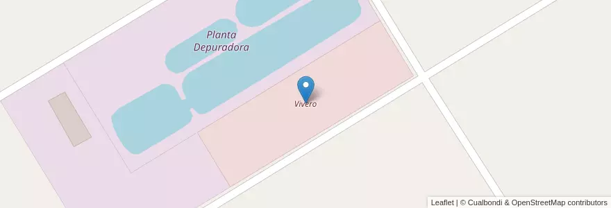 Mapa de ubicacion de Vivero en Argentinië, Buenos Aires, Partido De Trenque Lauquen, Cuartel Chacras De Trenque Lauquen.