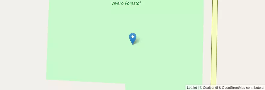 Mapa de ubicacion de Vivero Forestal en Argentinië, La Pampa, Municipio De Victorica, Departamento Loventué.