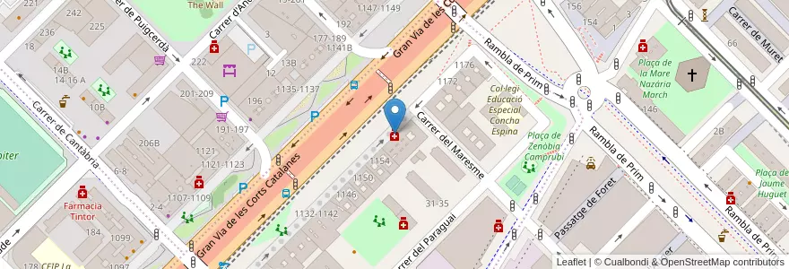 Mapa de ubicacion de Vives Seguí en España, Catalunya, Barcelona, Barcelonès, Barcelona.