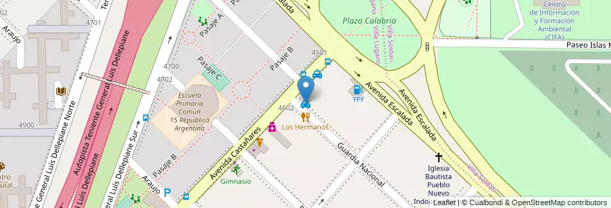 Mapa de ubicacion de Vivi, Villa Lugano en Argentina, Ciudad Autónoma De Buenos Aires, Buenos Aires, Comuna 8.