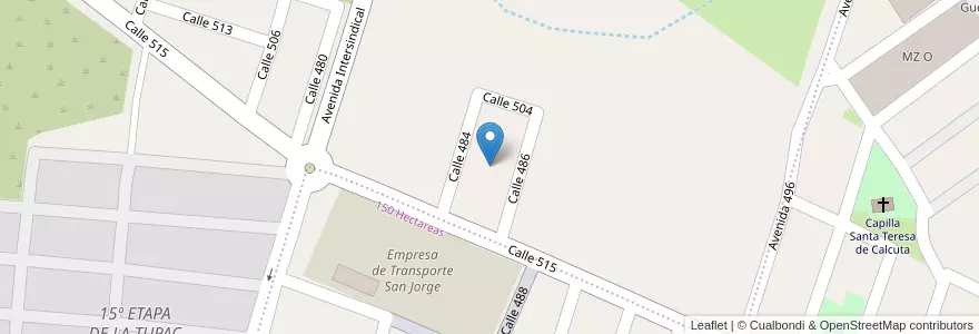 Mapa de ubicacion de Viviendas del SICOM en Arjantin, Jujuy, Departamento Doctor Manuel Belgrano, Municipio De San Salvador De Jujuy, Alto Comedero.