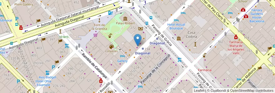 Mapa de ubicacion de VIVO tapas en Espanha, Catalunha, Barcelona, Barcelonès, Barcelona.