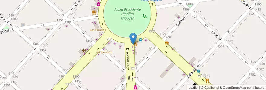 Mapa de ubicacion de Vizzio, Casco Urbano en Argentine, Province De Buenos Aires, Partido De La Plata, La Plata.