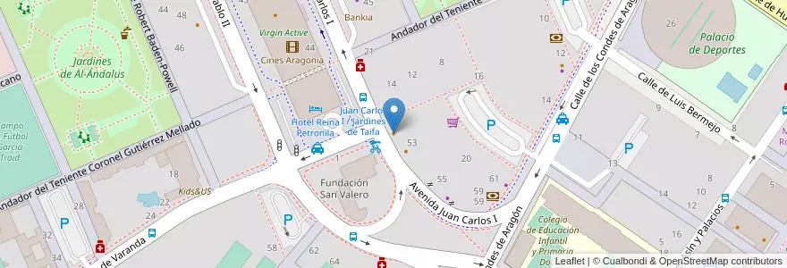 Mapa de ubicacion de Vogel en 스페인, Aragón, 사라고사, Zaragoza, 사라고사.