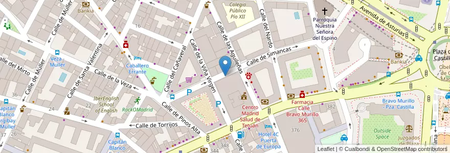 Mapa de ubicacion de volante en إسبانيا, منطقة مدريد, منطقة مدريد, Área Metropolitana De Madrid Y Corredor Del Henares, مدريد.