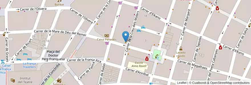 Mapa de ubicacion de Volata en Espagne, Catalogne, Barcelone, Barcelonais, Barcelone.