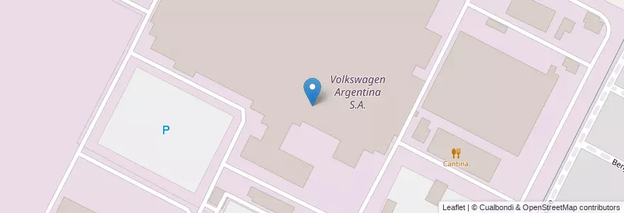 Mapa de ubicacion de Volkswagen Argentina S.A. en アルゼンチン, ブエノスアイレス州, Partido De Tigre, Ricardo Rojas.
