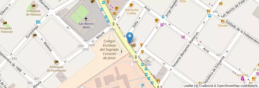 Mapa de ubicacion de Volver a Empezar, Palermo en Аргентина, Буэнос-Айрес, Буэнос-Айрес, Comuna 14.