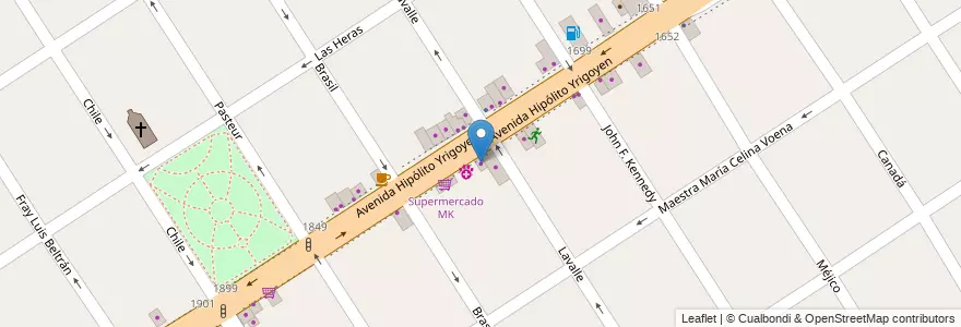 Mapa de ubicacion de Volvereta Perfumería en Arjantin, Buenos Aires, Partido De Tigre, El Talar.