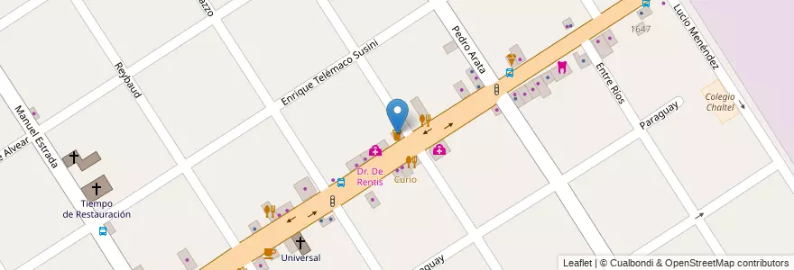 Mapa de ubicacion de VooDoo en Argentina, Buenos Aires, Partido De Tigre, Don Torcuato.