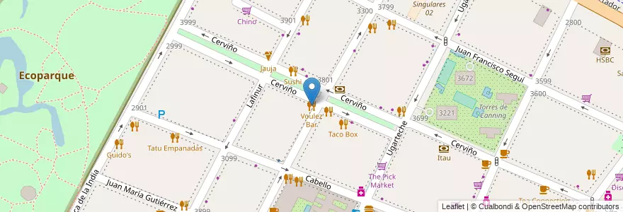 Mapa de ubicacion de Voulez Bar, Palermo en Argentinië, Ciudad Autónoma De Buenos Aires, Buenos Aires, Comuna 14.