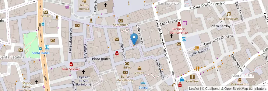 Mapa de ubicacion de Vox Populi Gastromercado en Spanje, Murcia, Murcia, Área Metropolitana De Murcia, Murcia.
