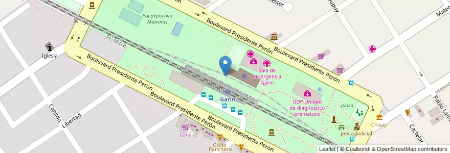 Mapa de ubicacion de Vuelta de Obligado en Argentinië, Buenos Aires, Partido De Escobar, Garín.