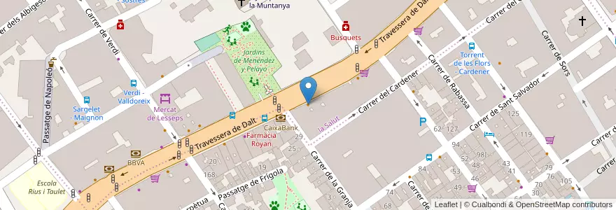 Mapa de ubicacion de vullSUSHI en İspanya, Catalunya, Barcelona, Barcelonès, Barcelona.