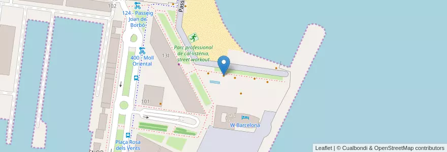 Mapa de ubicacion de W Lounge en Sepanyol, Catalunya, Barcelona, Barcelonès, Barcelona.