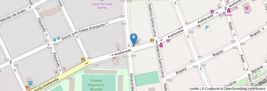 Mapa de ubicacion de Walter Porta, Caballito en Argentinien, Ciudad Autónoma De Buenos Aires, Buenos Aires, Comuna 6.