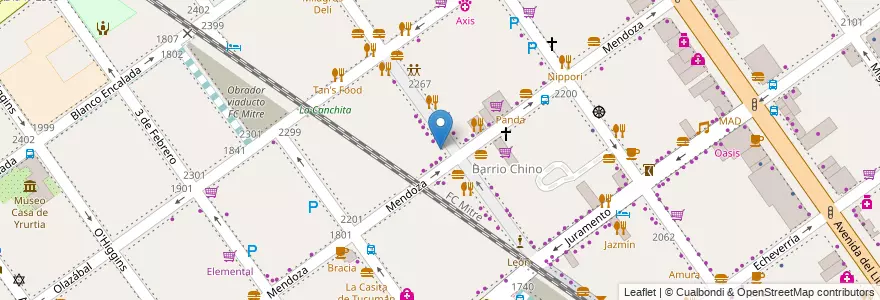 Mapa de ubicacion de Wan Lu, Belgrano en آرژانتین, Ciudad Autónoma De Buenos Aires, Buenos Aires, Comuna 13.