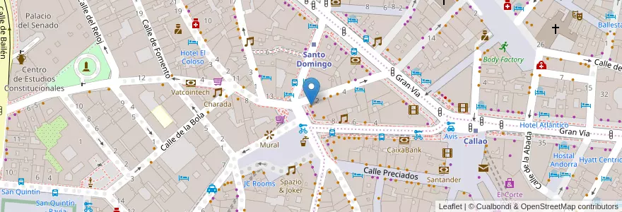 Mapa de ubicacion de Wanderlust en إسبانيا, منطقة مدريد, منطقة مدريد, Área Metropolitana De Madrid Y Corredor Del Henares, مدريد.