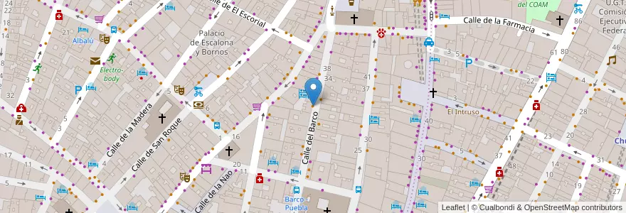 Mapa de ubicacion de Warehouse Bar en Испания, Мадрид, Мадрид, Área Metropolitana De Madrid Y Corredor Del Henares, Мадрид.