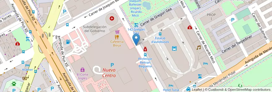 Mapa de ubicacion de waste_basket en اسپانیا, Comunitat Valenciana, València / Valencia, Comarca De València, València.