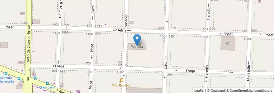 Mapa de ubicacion de Watsila, Villa Ortuzar en Arjantin, Ciudad Autónoma De Buenos Aires, Buenos Aires, Comuna 15.