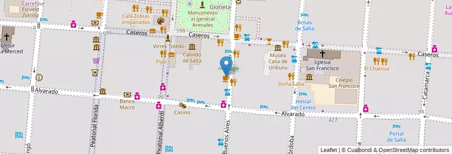 Mapa de ubicacion de WCR car rental en Argentina, Salta, Capital, Municipio De Salta, Salta.