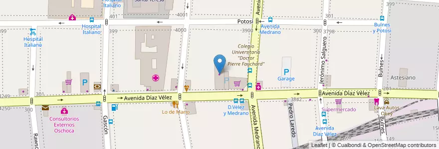 Mapa de ubicacion de Weinstock, Almagro en Argentina, Ciudad Autónoma De Buenos Aires, Comuna 5, Buenos Aires.