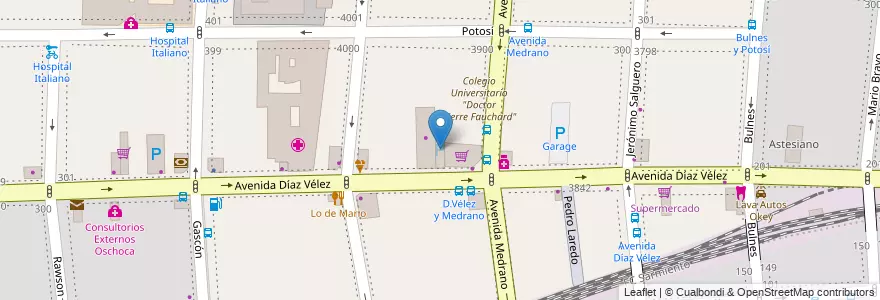 Mapa de ubicacion de Weinstock - Estacionamiento para Clientes, Almagro en آرژانتین, Ciudad Autónoma De Buenos Aires, Comuna 5, Buenos Aires.
