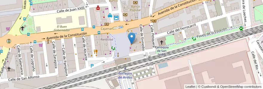 Mapa de ubicacion de Welat Döner Kebab en Spain, Community Of Madrid, Community Of Madrid, Área Metropolitana De Madrid Y Corredor Del Henares, Torrejón De Ardoz.