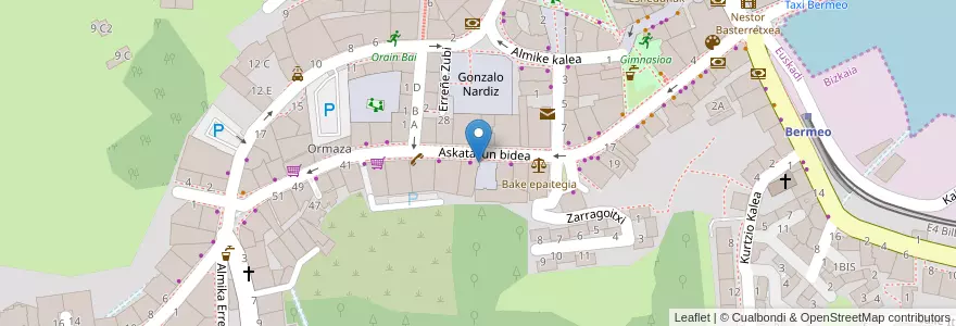 Mapa de ubicacion de Welcome en 스페인, Euskadi, Bizkaia, Busturialdea-Urdaibai, Bermeo.
