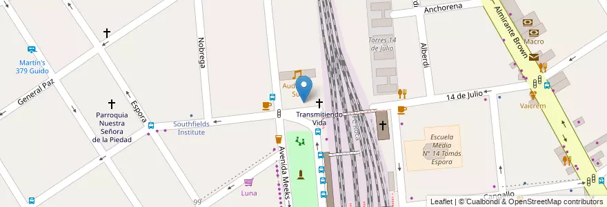 Mapa de ubicacion de Welcome en Arjantin, Buenos Aires, Partido De Lomas De Zamora, Temperley.