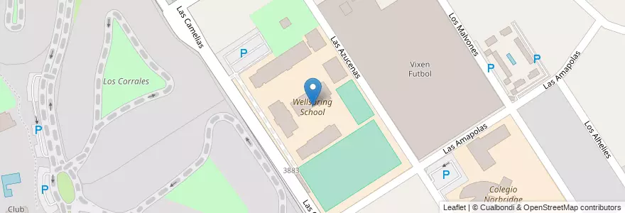 Mapa de ubicacion de Wellspring School en 阿根廷, 布宜诺斯艾利斯省, Partido Del Pilar.