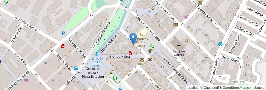 Mapa de ubicacion de West Side en 西班牙, 巴斯克, 比斯开, Bilboaldea, Getxo.