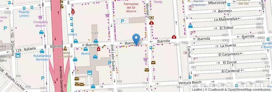 Mapa de ubicacion de Western Union en Arjantin, Ciudad Autónoma De Buenos Aires, Comuna 9, Buenos Aires.